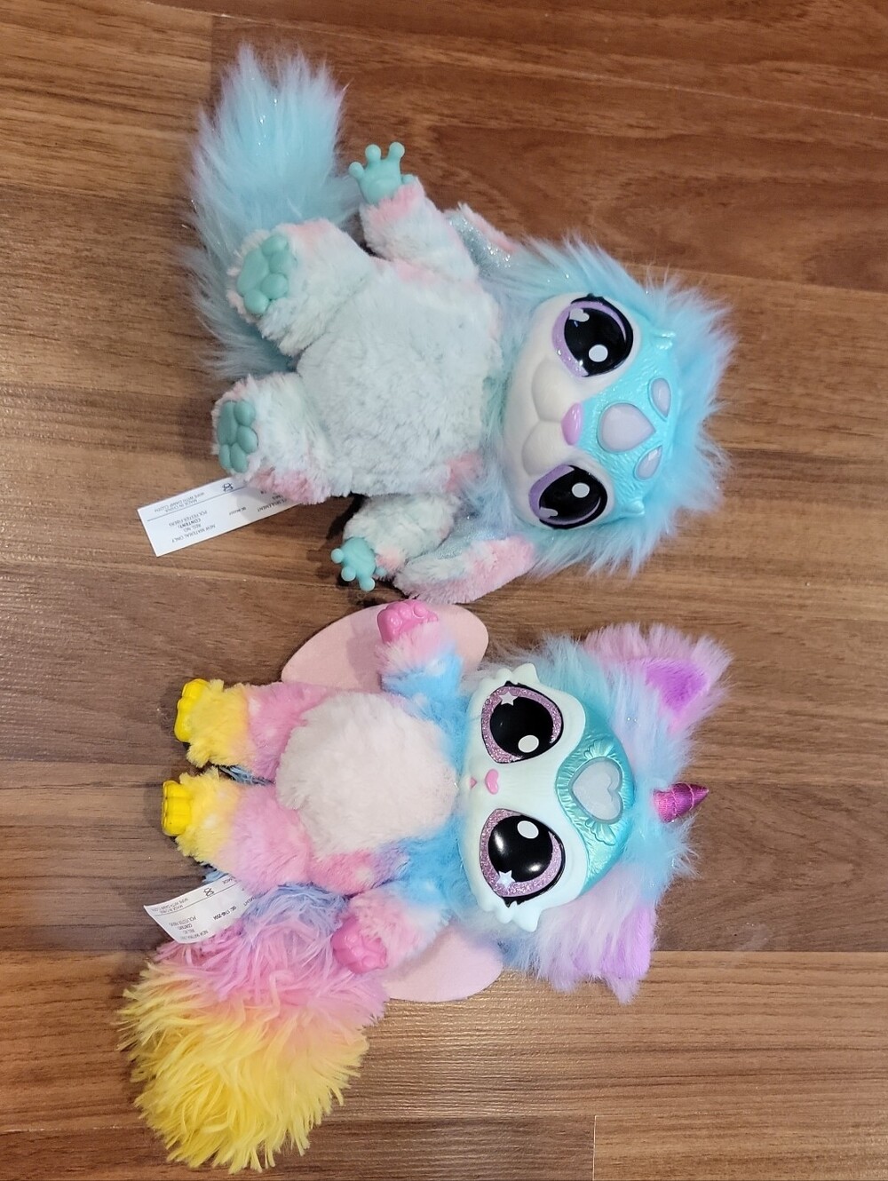 Two Magic Mixies Plush Toy - Pastel Pink & Mint